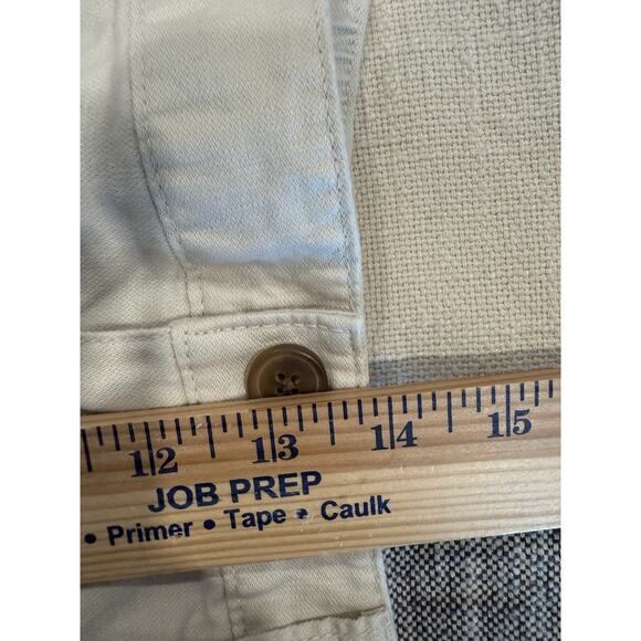 GAP Girlfriend Jogger Pants Tapered Elastic Zip Ankle Khaki 12 Streetwear - Picture 9 of 11